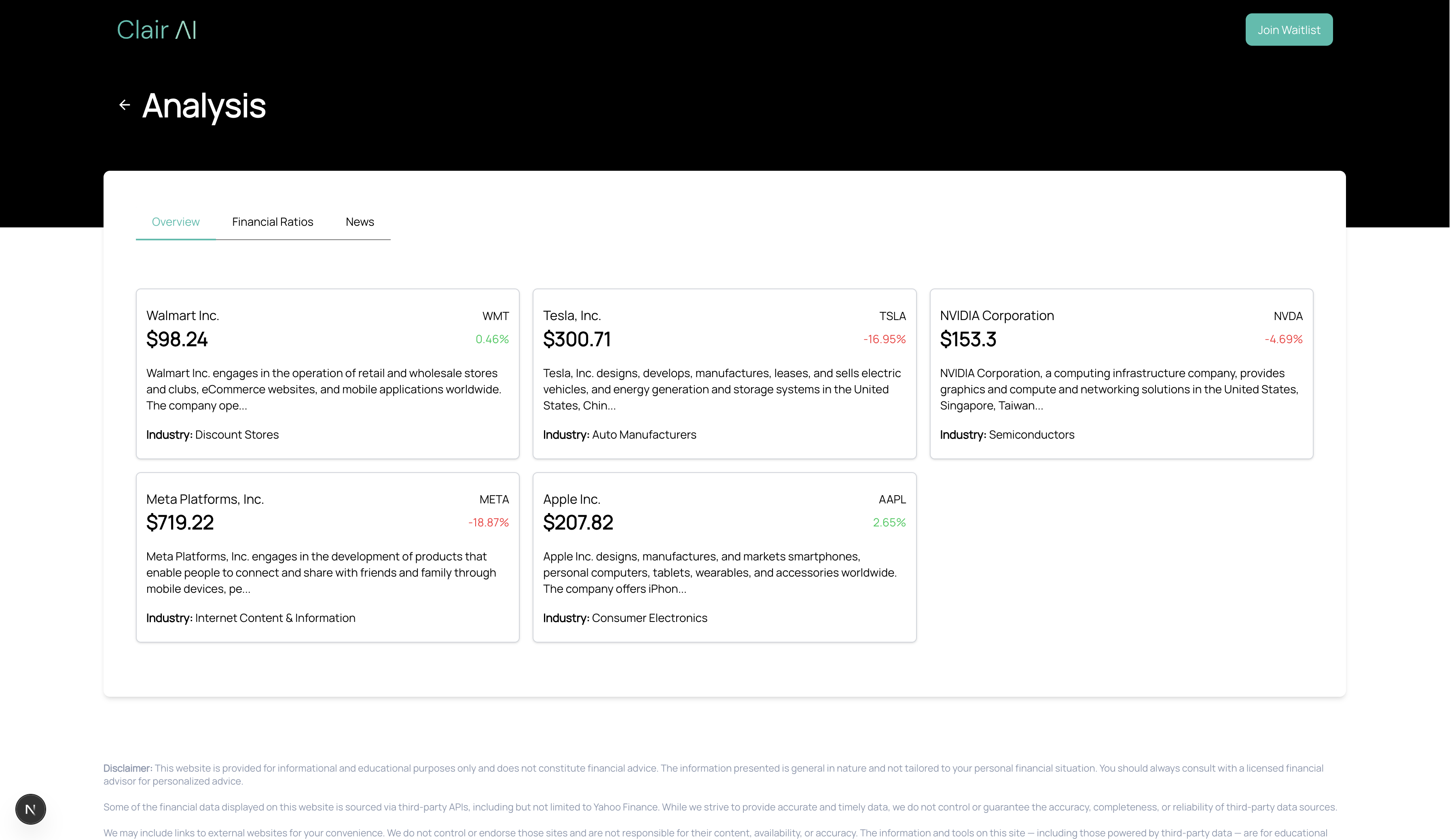 Clair AI project detail